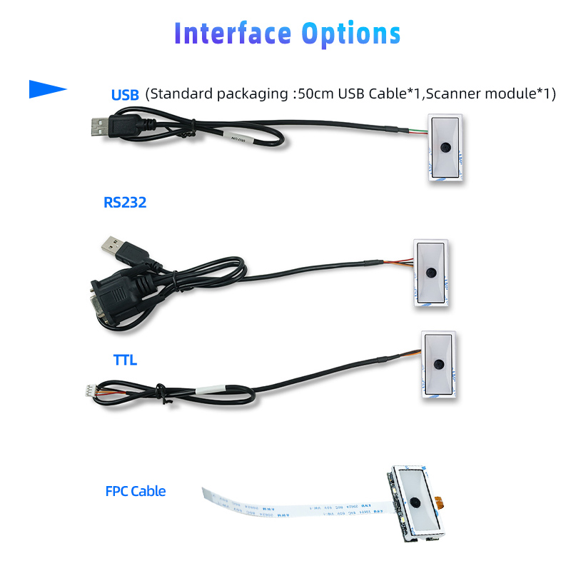 XT206H1 Imaging Module Barcode Kiosk Embedded 2D Scanner for POS Kiosk