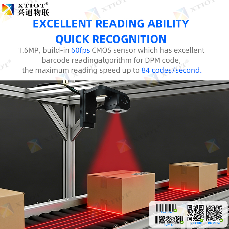 XT8161 Production Line Barcode Scanner On Line