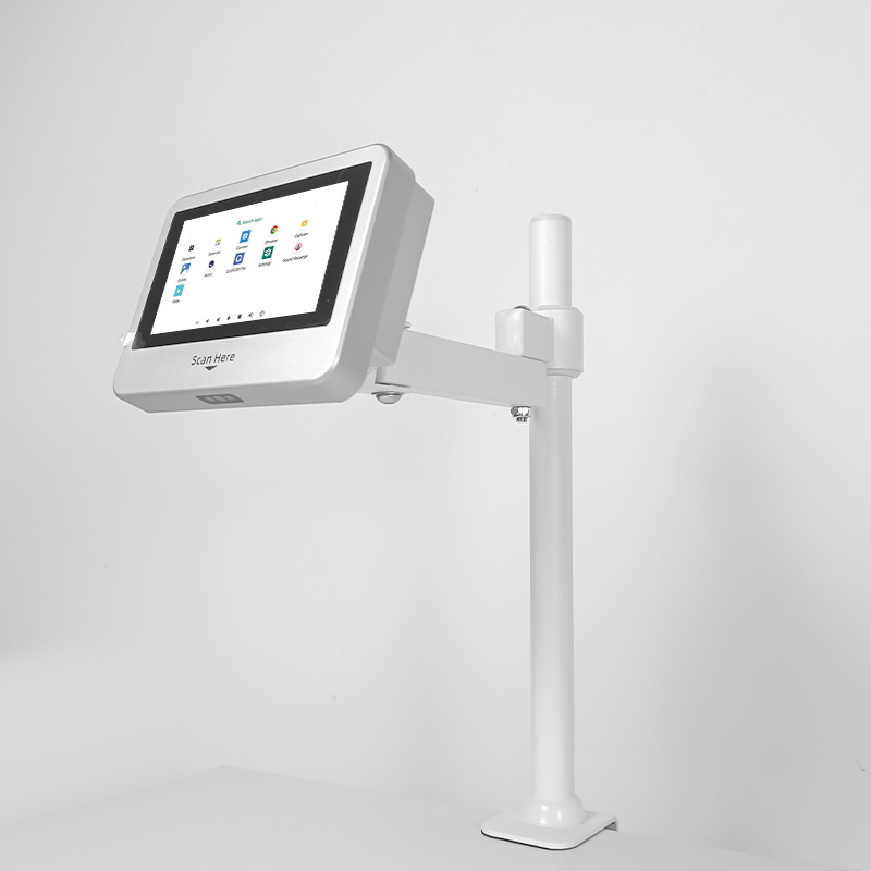 Table Mounted KIOSK with Barcode Scanner