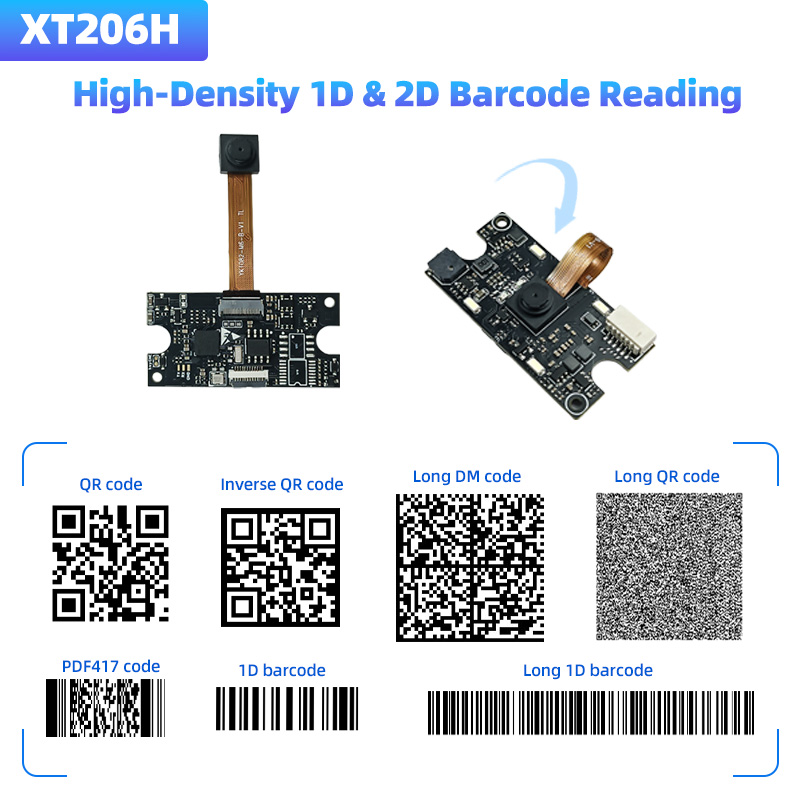 XT206H 1280*800 barcode qr code scanner module