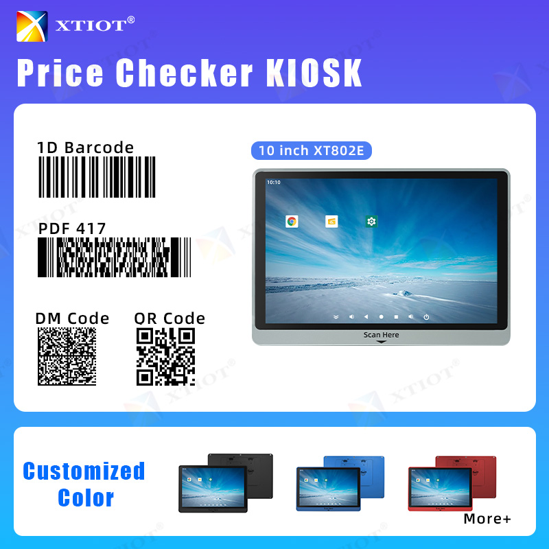 XT802E 10'' Android11/13/14 Linux Micro KIOSK Price Checker